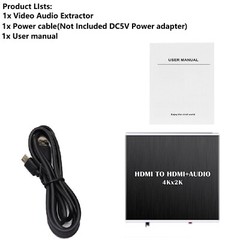 4K * 2K HDMI Stereo Audio Video Extractor Converter HDMI+ Optical SPDIF 3.5mm n