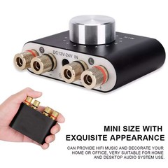 Black Mini Bluetooth 5.0 Digital Power Amplifier HiFi Stereo Audio 50W+50W