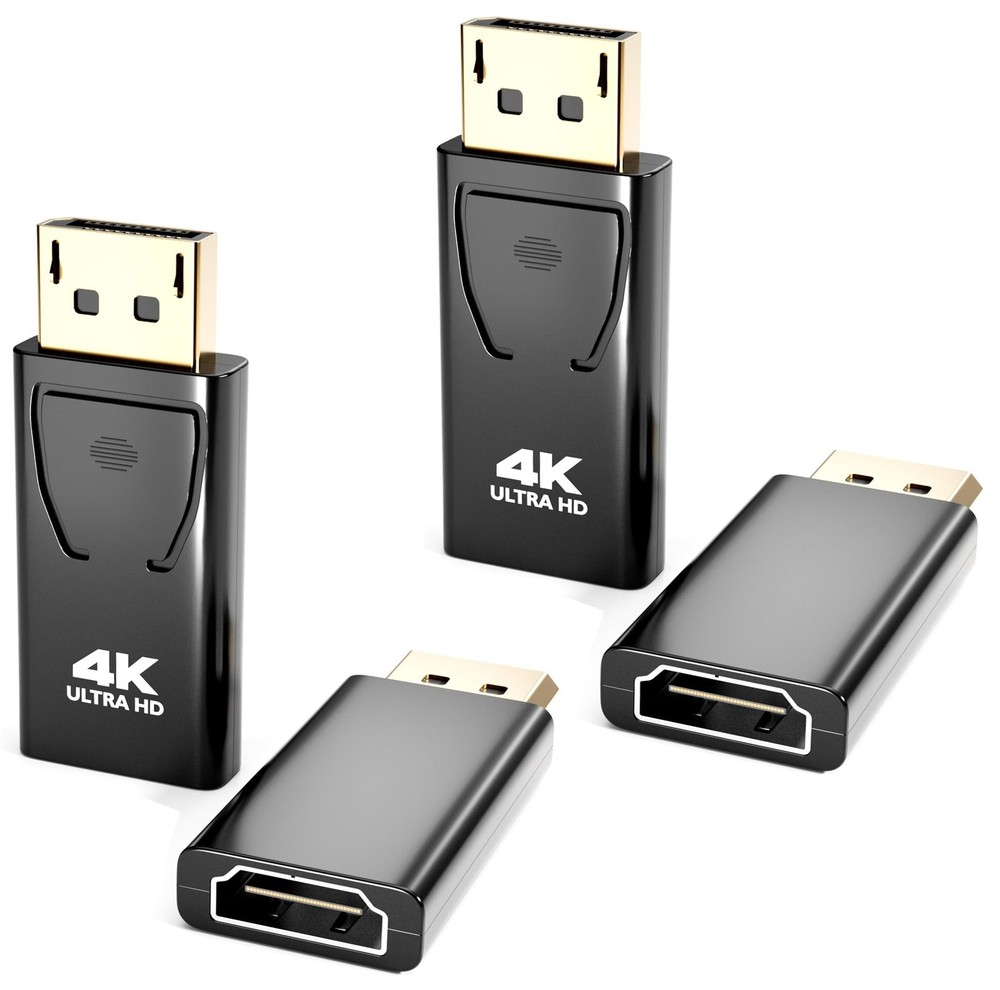 Display Port to HDMI Adapter, 24K Gold Plated 3840x2160p Uni-Directional Disp…