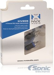 NVX XIV205 1.64 ft 2-Channel RCA Audio Interconnect Cables