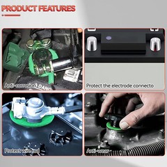 Battery Post Shims x 10 Battery Terminal Shim w/ x 12 Battery Terminal Felt Pads