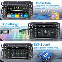 Car Radio Stereo DVD CD Carplay Navi For GMC Sierra Yukon Acadia 2007-2013