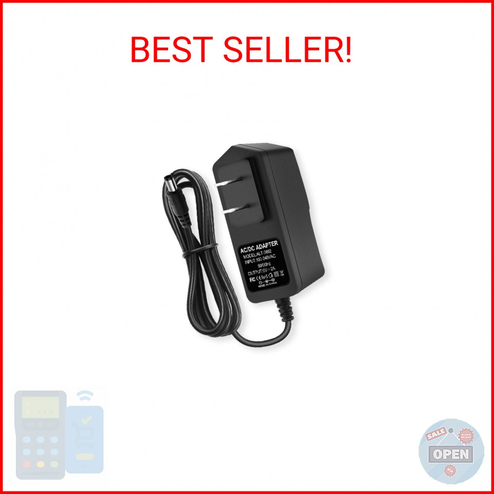 6V DC Power Supply 2A Universal AC Adapter, 100-240V 50/60Hz 6 Volts 2 Amp Trans