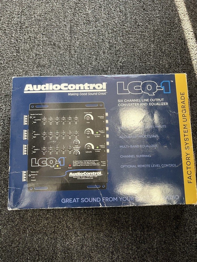 AudioControl LCQ-1 6 Channel Output Converter Sound Processor Equalizer