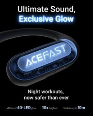AceFit Pro Open-Ear Headphones, Night Safety Mode for Normal, Grey