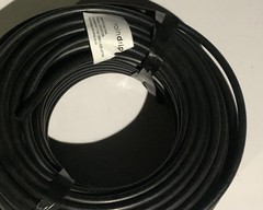 Raindrip Black Coaxial Cable Round Wire 1:1 Split None/Raw Ends No Connectors