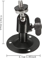 Camera Bracket Mount Black Metal Outdoor/Indoor Use Security Housing Bracket