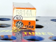 GE 5814A ECC82 12AU7 Five Star NOS NIB Tested Like NOS Balanced Tube