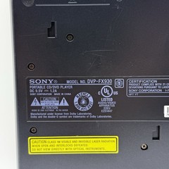 Sony DVP-FX930 Portable DVD CD Player Black 9in Screen W/Battery No Adapter 90s