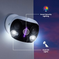 Lorex 4K 8MP IP Wired Dual Lens Outdoor Security Camera Smart Lighting (M. Ref)