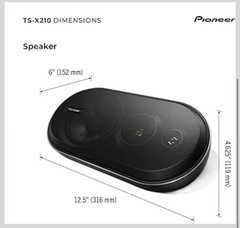 Pioneer TS-X210 200W Peak (100W RMS) 5.25″ 3-way Surface Mount Car Speakers New
