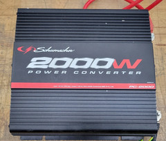 Schumacher 2000w DC to AC Power Converter (PC2000) W/ 3 120V AC Outlets — USED