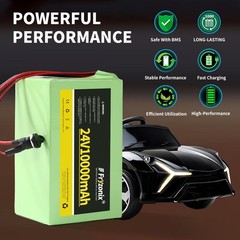 24V10Ah Rechargeable Li-ion Battery 7S4P With Charger For DIY 24V Devices