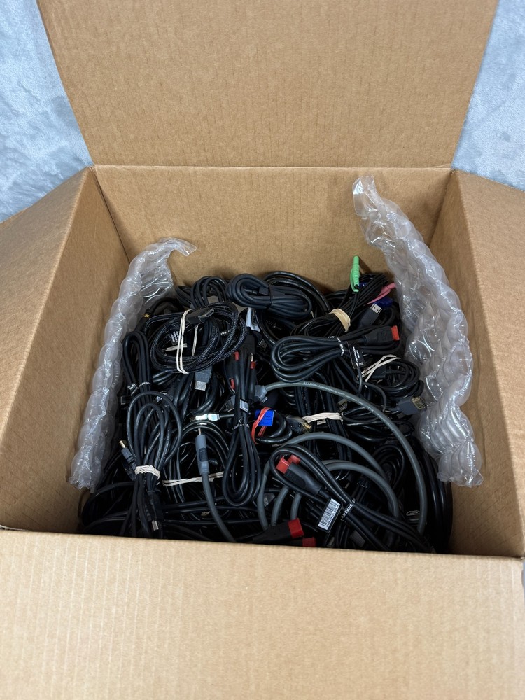 Lot of 93 HDMI Cables – Bulk Wholesale – Mostly Used some New – Various Lengths