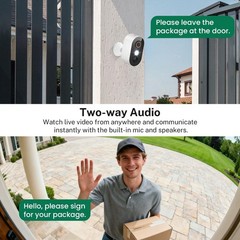 Wireless Security Camera For Home Outdoor Security, Battery Powered 1080P HD
