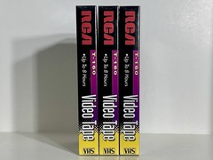 RCA up to 8 Hour Standard Grade T-160 VHS Blank Tape SEALED LOT OF 3