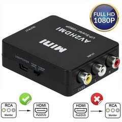 HD 1080P HDMI-compatible To AV RCA CVBS Adapter Mini for HDMI2AV Video Converter