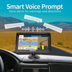 URFRU GPS Navigator for Car Truck 7-Inch 2025 Offline Maps Lifetime Free Updates