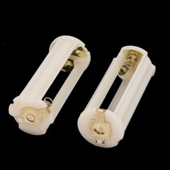 4 x Plastic Cylindrical Battery Holder Case Box for 3 x 1.5V AAA Batteries