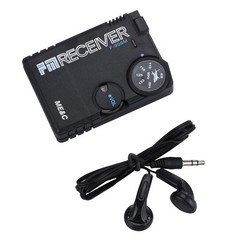 110-140MHZ Air Band Radio Aviation Band AM Receiver Airport Ground Headset Kit D