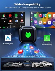 2026 Wireless CarPlay Adapter For iPhone & Android Auto iOS 10+ Android 11+