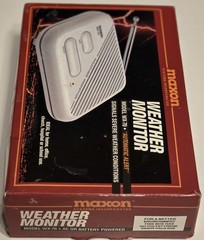 Maxon WX-70 Severe Weather Monitor AC or Battery Power OPEN BOX Automatic Alert