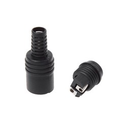 MinnowXY 10 Pcs 2 Pin DIN Speaker Plug 2-Pin app.40mm/1.57in, Black+sliver