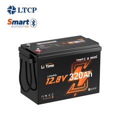 LiTime 12V 320Ah mini Smart Bluetooth Lithium Battery LiFePO4 For Tight Spaces
