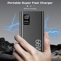 Power Bank Super Fast Charging Large Capacity Portable LED Light for Cell Phone