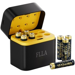 8 Pack AAA 1512mWh 1.5V Rechargeable Lithium Batteries With Fast Charger Box