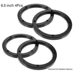 2 Pairs 6.5″ Plastic 1/2″ Speaker Spacer Rings Subwoofer Custom Mounting Adapter