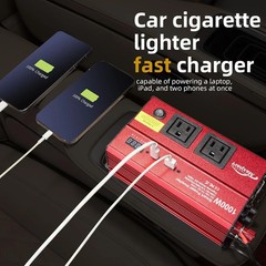 1000W Inverter for 6-in-1 Car Power Inverters,12v DC to 110v AC Converter