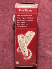 DURABRAND PH-301 Trim Phone, Desk Or Wall Mountable, NIB