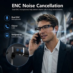 AI Smart Glasses Gradient Lenses Men Women With 8MP Camera 4K HD Video Recorde