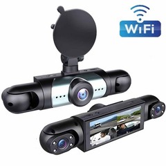 360° 4 Channel 1080P Car Dash Cam Front Rear Inside Left Right +Camera +Wifi US