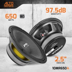 1x PRV Audio 10MR650A Midrange 10″ Speaker 8 Ohms 10in PRO Car Audio 650 Watts