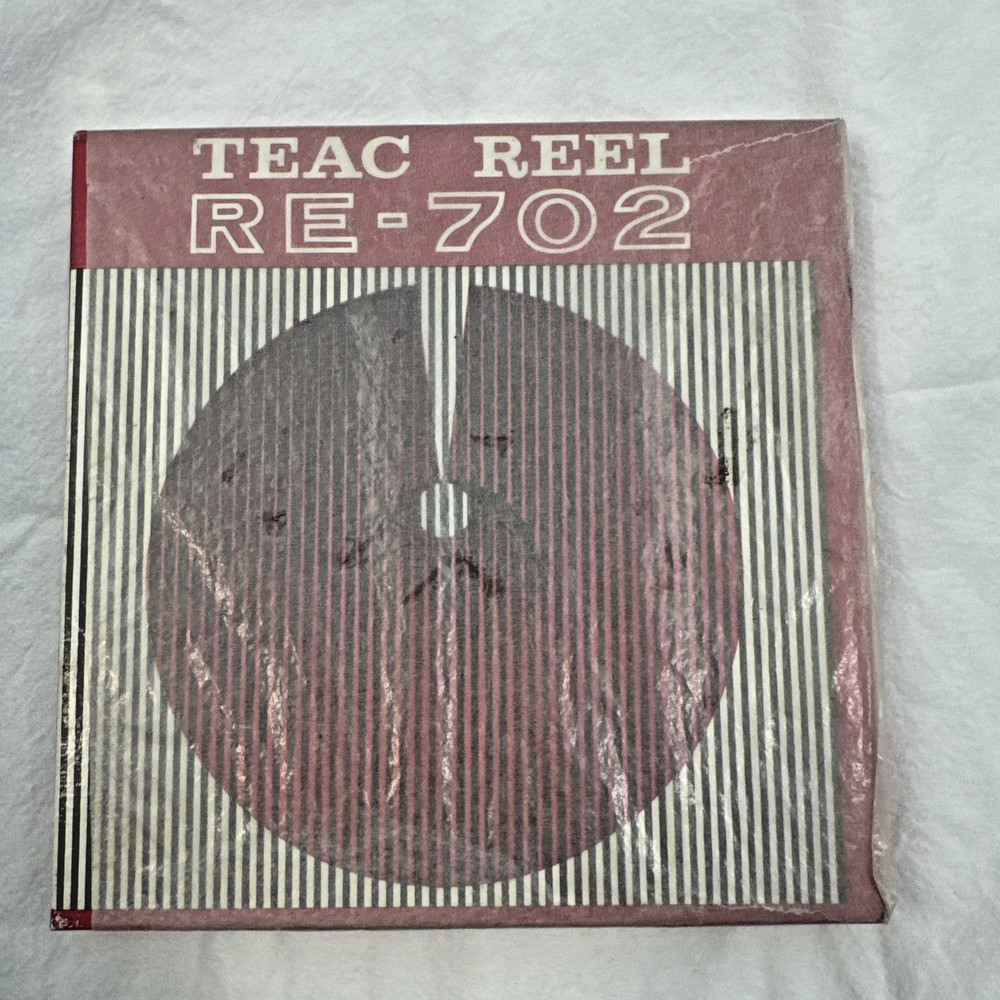 Teac RE-702 Plastic Audio Professional 1/4” Tape 7 in Reel & Box Japan Recording