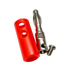 20pcs Banana Plugs 4mm Screw Lock Speaker Wire Audio Jack Connector Lantern Type