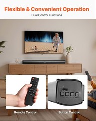 VEVOR Sound Bar for Smart TV 2.1 Channel Bluetooth TV Soundbar with Subwoofer