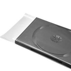 500 OPP Resealable Plastic Wrap Bag for Standard 14mm DVD Case Wholesale