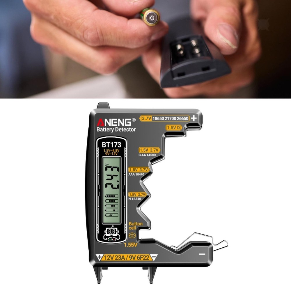 Battery Tester Small Battery Tester for C/D Home Use Household Batteries