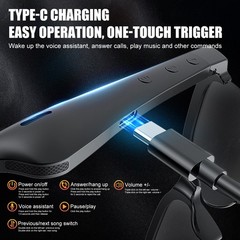 Smart Glasses AI Bluetooth Glasses with 144+Translation for Men & Woman Travel…