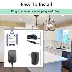 Dual Power Input Adapter 169031 for Faucet, AC or Battery Operation with LEDs