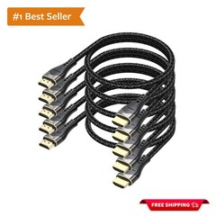 Ultra High Speed HDMI Cable 2FT 5-Pack – Supports 10K 4K@120Hz Quality