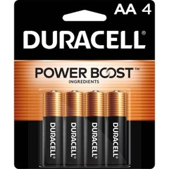 AA Batteries – 4pk Alkaline Battery: Household Use, 1.5V, Single-Use