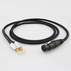XLR Female Male 3pin to 4mm Banana Male Audio Video Cable DAC Speaker Amplifier