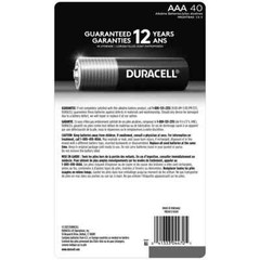 Duracell Coppertop Alkaline AAA Batteries 40 count