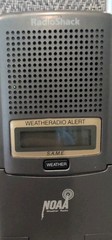Radioshack 12-254 Portable SAME NOAA Weather Radio Battery Antenna Works Great