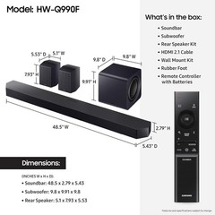 Samsung HW-Q990F/ZA 11.1.4 Channel Q-Series Soundbar