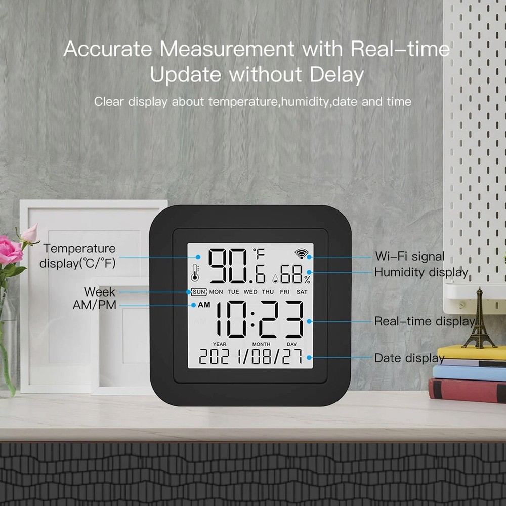 MOES WiFi IR Smart Thermometer Sensor + Remote Control For Air Conditioner TV DT